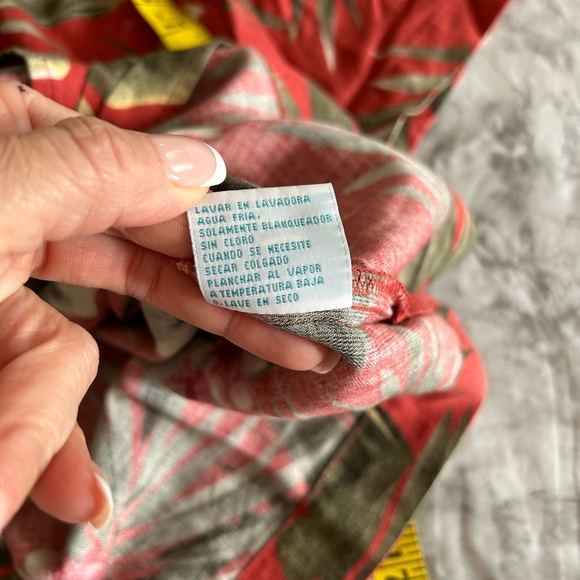 Bahama Beach Woman Rayon Short Sleeve Button Shirt Sz M Used   7 - Picture 5 of 8